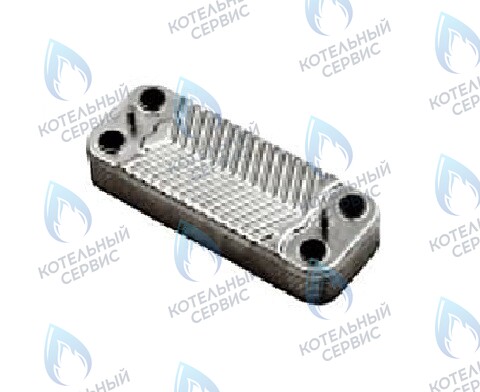 Теплообменник ГВС (вторичный) 12 пластин  turbo FEDERICA BUGATTI